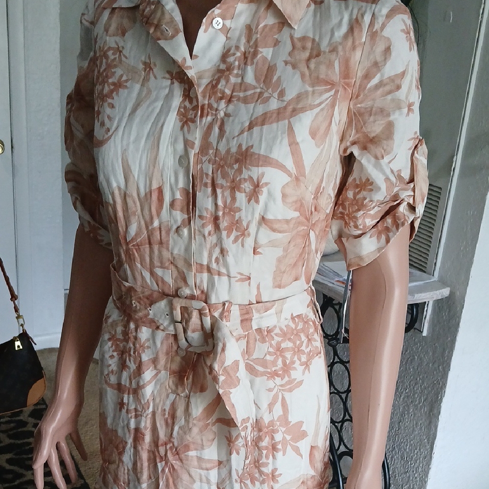 ANTONIO MELANI Floral Beige Dress